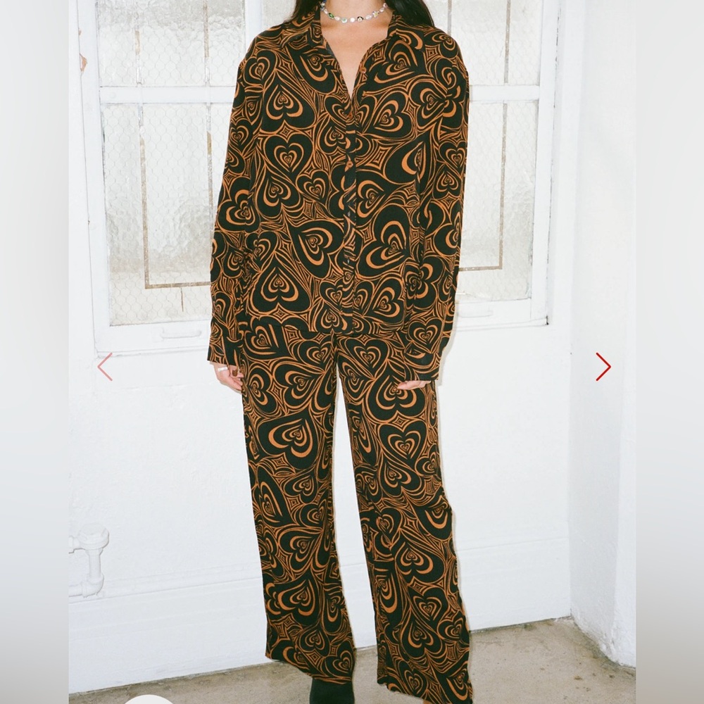 Bailey Set pants only LISA SAYS GAH Wild Hearts Brown